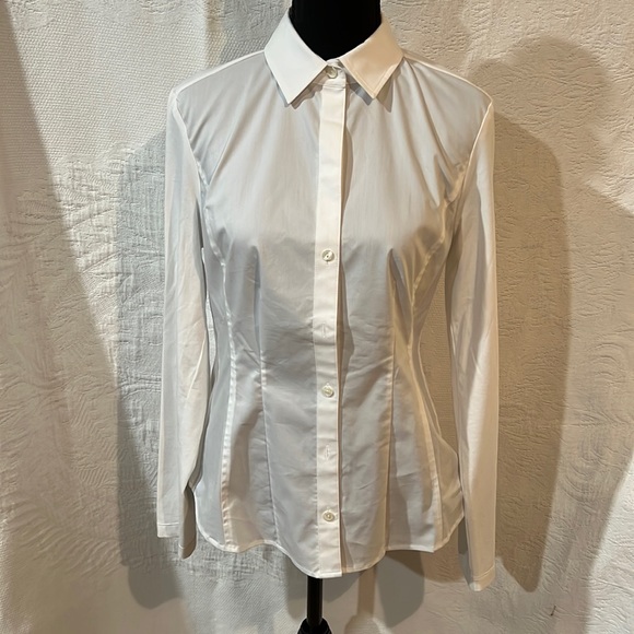 Hinson Wu white long sleeve top, size 6